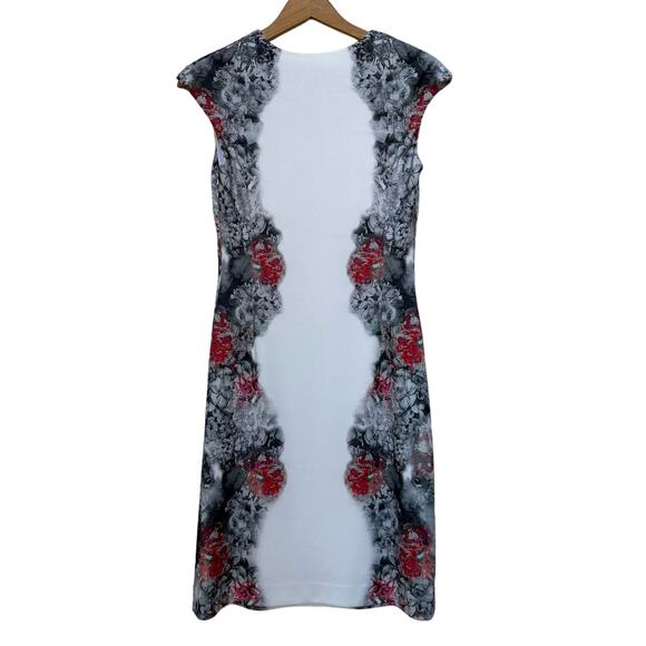 Kay Unger New York Floral Sheath Dress - Size 2 - Picture 3 of 8